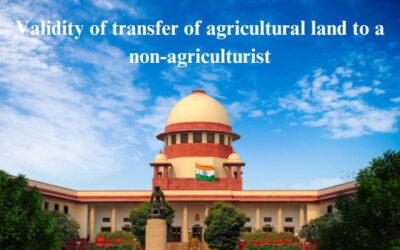 Validity of transfer of agricultural land to a non-agriculturist